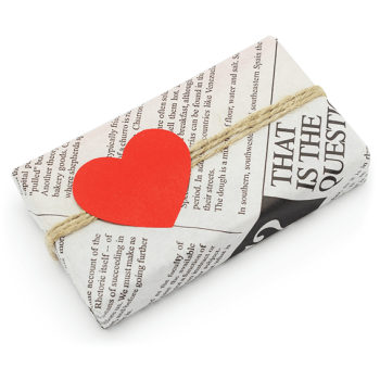 Herzaufkleber für Verpackungen. Online-Verkauf