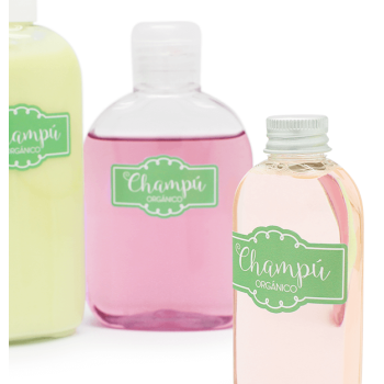 Aufkleber zur Beschriftung von DIY-Shampoo. Online-Verkauf