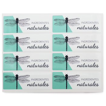 Aufkleber natürliche Inhaltsstoffe