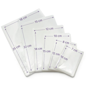 Transparente Zellophanbeutel von 7x10 cm. Online-Verkauf.