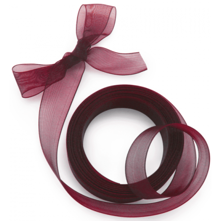 Granat-Organza-Band