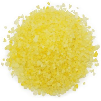Zitronengelbe Farbstoffsalze und Badebomben Zitronengelbe Farbstoffsalze und Badebomben