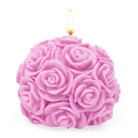 Kleine Rosenkugelform zur Herstellung von Kerzen
