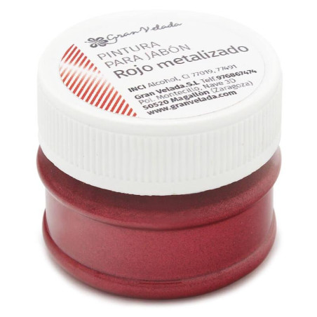 Metallic-Rote Seifenfarbe