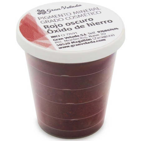 Kozmetický tmavočervený pigment oxidu železitého