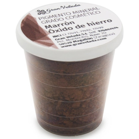 Kozmetický hnedý minerálny pigment oxidu železitého