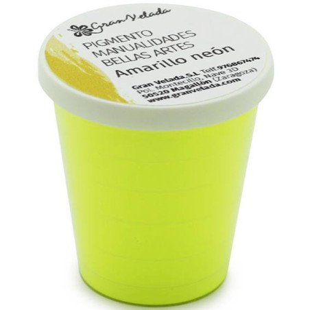 Neongelbes Farbpulverpigment zum Basteln