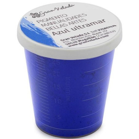 Ultramarinblaues Farbpulverpigment zum Basteln