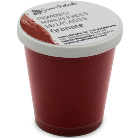 Granatfarbenes Farbpulverpigment zum Basteln