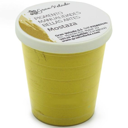 Senffarbenes farbpulverpigment zum Basteln