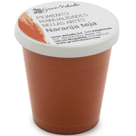 Ziegeloranges Farbpulverpigment zum Basteln