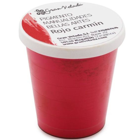 Karminrotes Farbpulverpigment zum Basteln