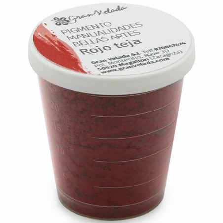 Fliesenrotes Farbpulverpigment zum Basteln