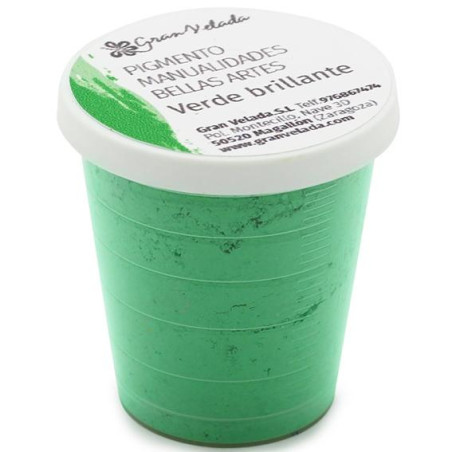 Strahlendes grünes Farbpulverpigment zum Basteln