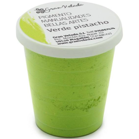 Pistazienfarbenes Farbpulverpigment zum Basteln