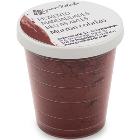 Kupferbraunes farbpulverpigment zum Basteln