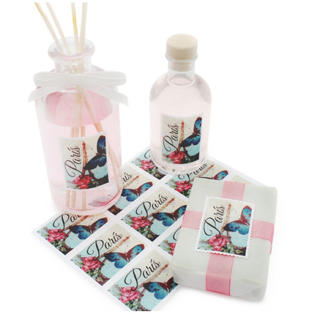 Vintage Paris Aufkleber für Scrapbooking. Online-Verkauf