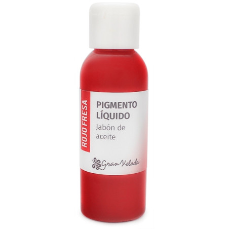 Jahodové červené farbivo tekutý pigment olejové mydlo