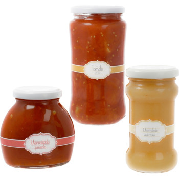 Aufkleber für hausgemachte Konfitüren. Online-Verkauf.