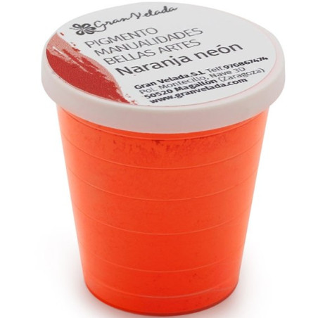 Neonoranges Farbpulverpigment zum Basteln