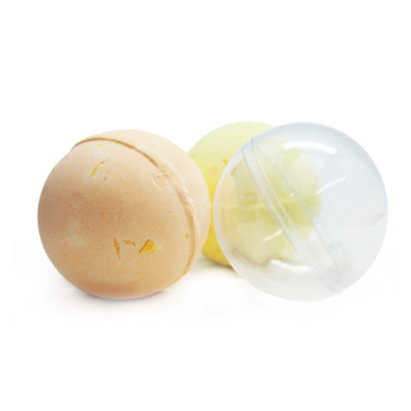 Transparente Badebombenform 4cm Kugel