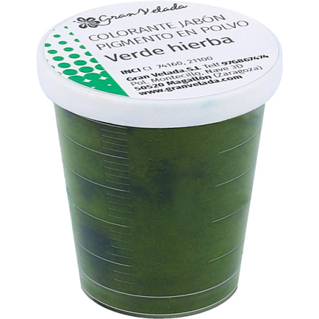 Grasgrünes Seifenpigmentpulver