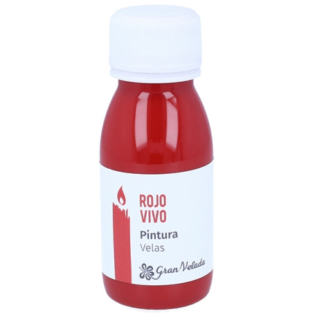 Leuchtend rote Farbe für Kerzen