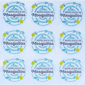 Aufkleber für Mückenschutzmittel. Online-Verkauf.