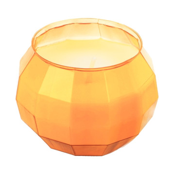 Orangefarbene geometrische Schale zur Herstellung von Kerzen. Online-Verkauf Orangefarbene geometrische Schale zur Herstellung von Kerzen. Online-Verkauf