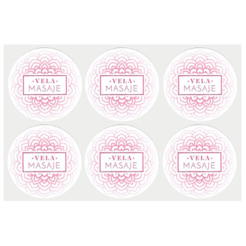 Aufkleber Massagekerzen