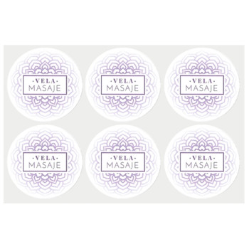 Aufkleber zum Dekorieren von Massagekerzen Online-Verkauf