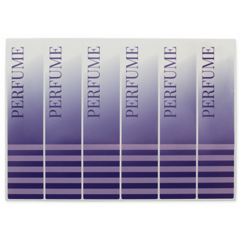 Farbige Aufkleber für Parfums. Online-Verkauf.
