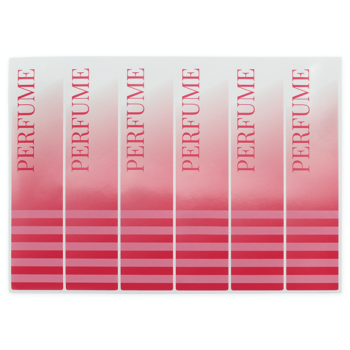 Farbige Aufkleber für Parfums. Online-Verkauf.