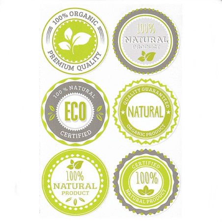 Aufkleber Naturprodukt-Mix groß