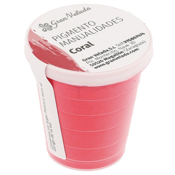 Korallfarbenes Farbpulverpigment zum Basteln Korallfarbenes Farbpulverpigment zum Basteln