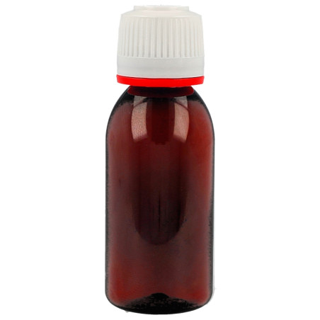 PET ambar fľaša 30 ml na kozmetiku s tesnením