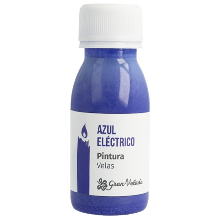 Elektrická modrá farba na sviečky