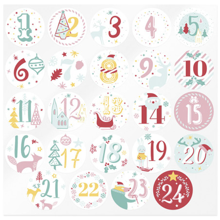 Adventskalender Aufkleber