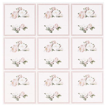 Blumenaufkleber zum Aufschreiben