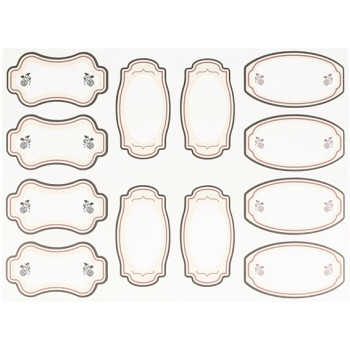 Vintage-Aufkleber zum Schreiben