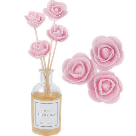 Mikado-Stab mit rosa Blume