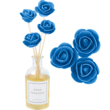 Mikadostäbchen mit blauer Blume
