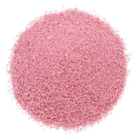 Himbeerroter grober Sand