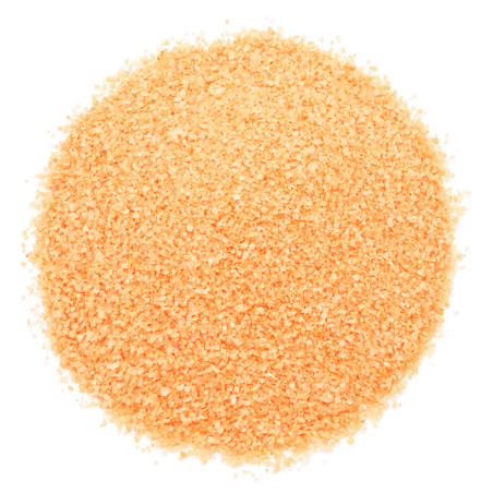 Grober orangefarbener Kürbissand