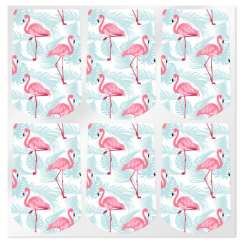 Aufkleber Flamingos zum Aufhängen