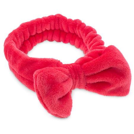 Rotes Make-up-Stirnband mit Schleife