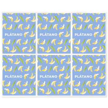 Aufkleber für Bananenlippenstifte