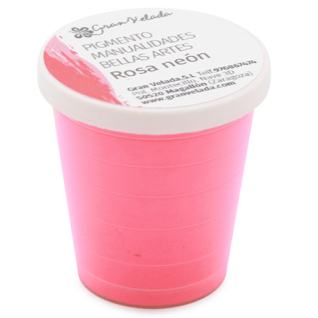 Neonrosa Farbpulverpigment zum Basteln