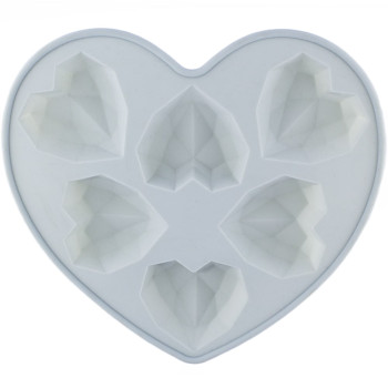 Silikonform 6 Diamantherzen. Online-Verkauf Silikonform 6 Diamantherzen. Online-Verkauf