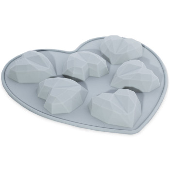 Silikonform 6 Diamantherzen. Online-Verkauf Silikonform 6 Diamantherzen. Online-Verkauf